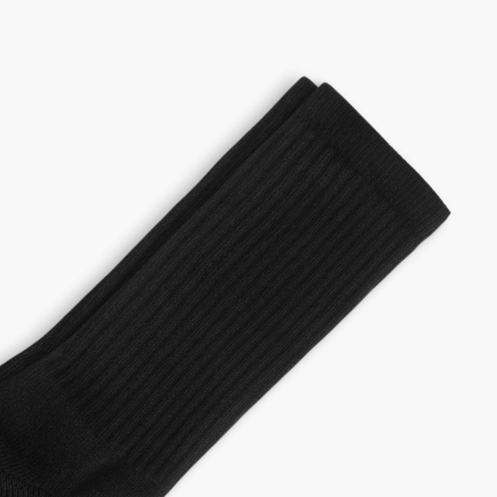 Women's Cotton Crew Sock | Black - Image 2