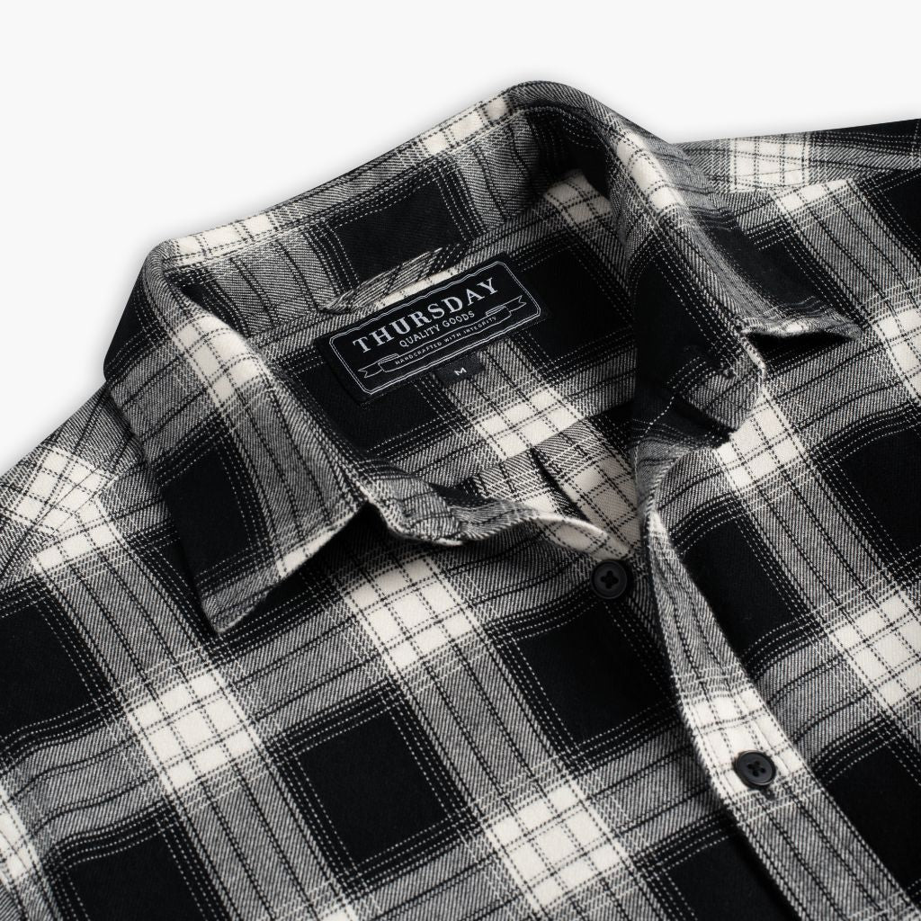 Forever Flannel Shirt | Black & Cream - Image 4