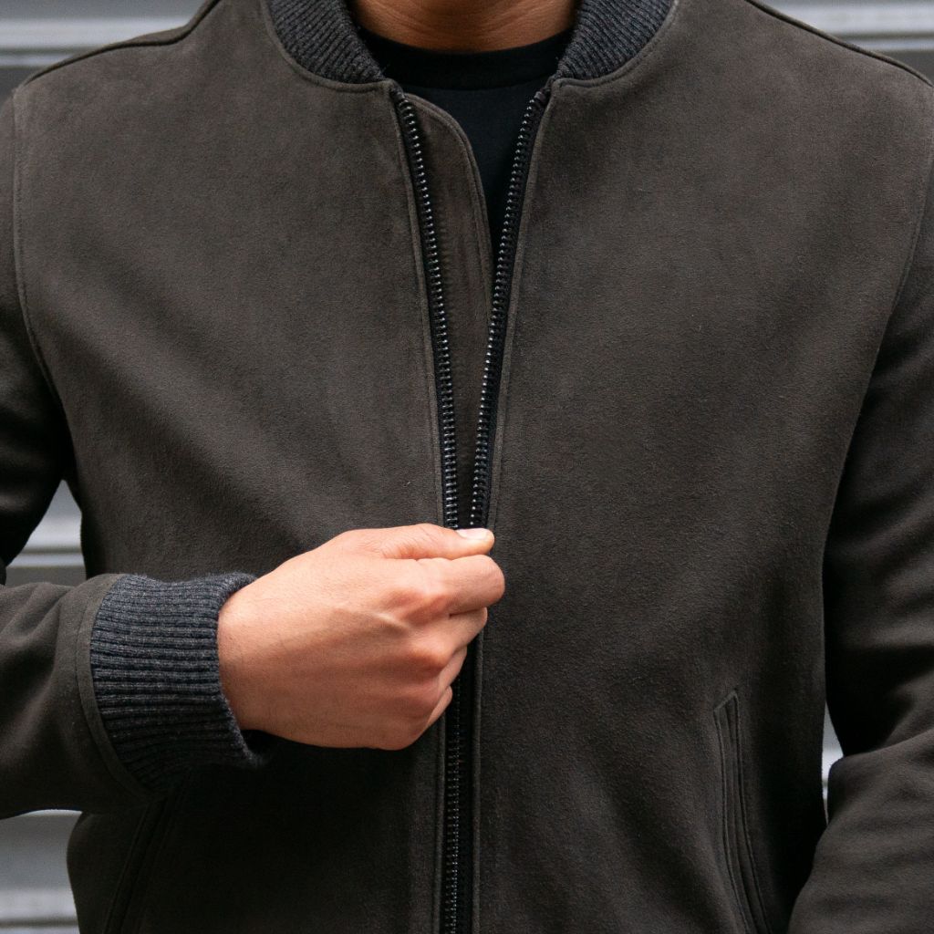 Bomber Jacket | Dark Grey - Image 2