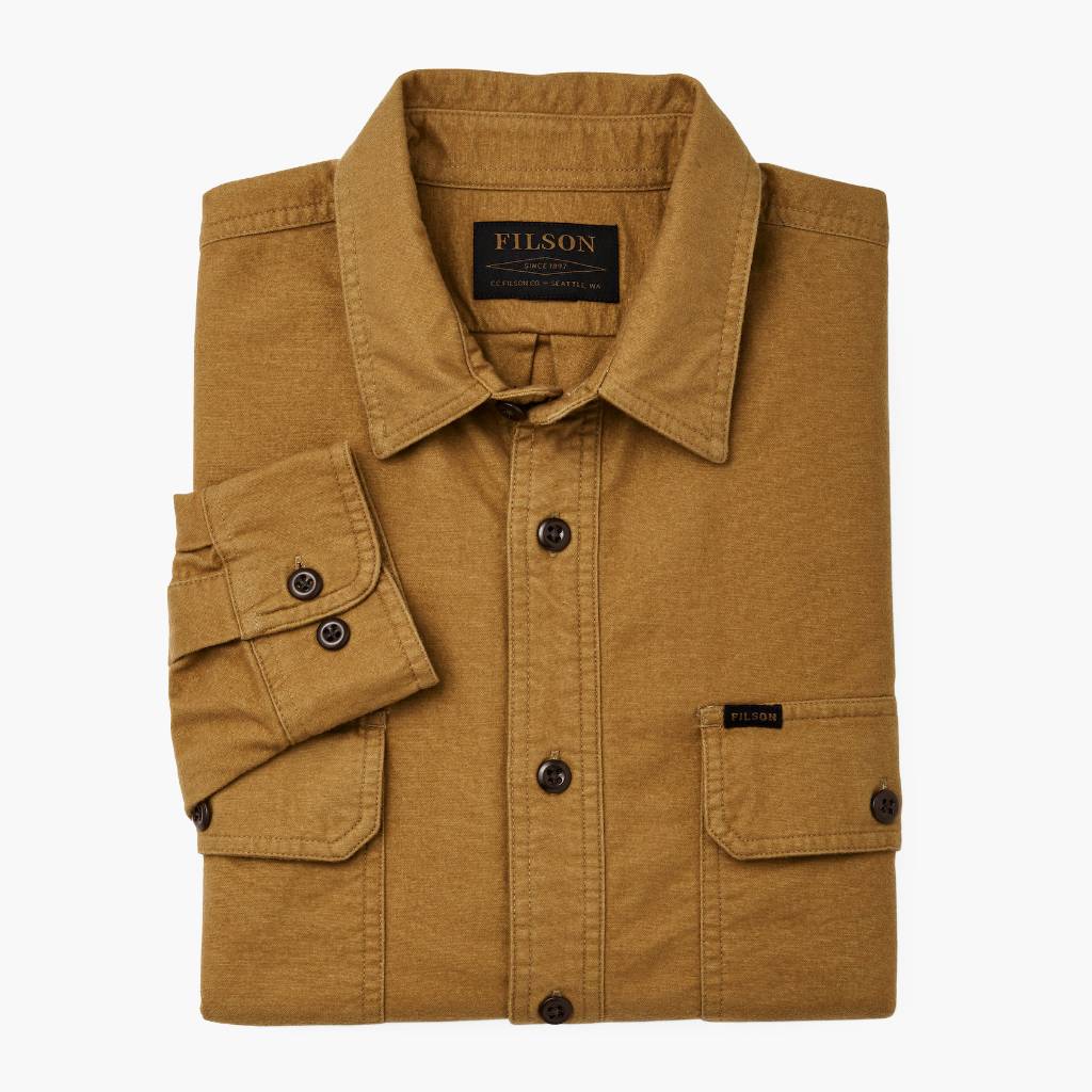 Filson Field Flannel Shirt | Tan Nubuck - Image 3