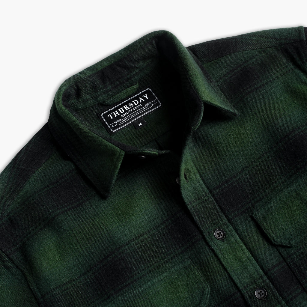 Summit Flannel Shirt | Evergreen - Image 4