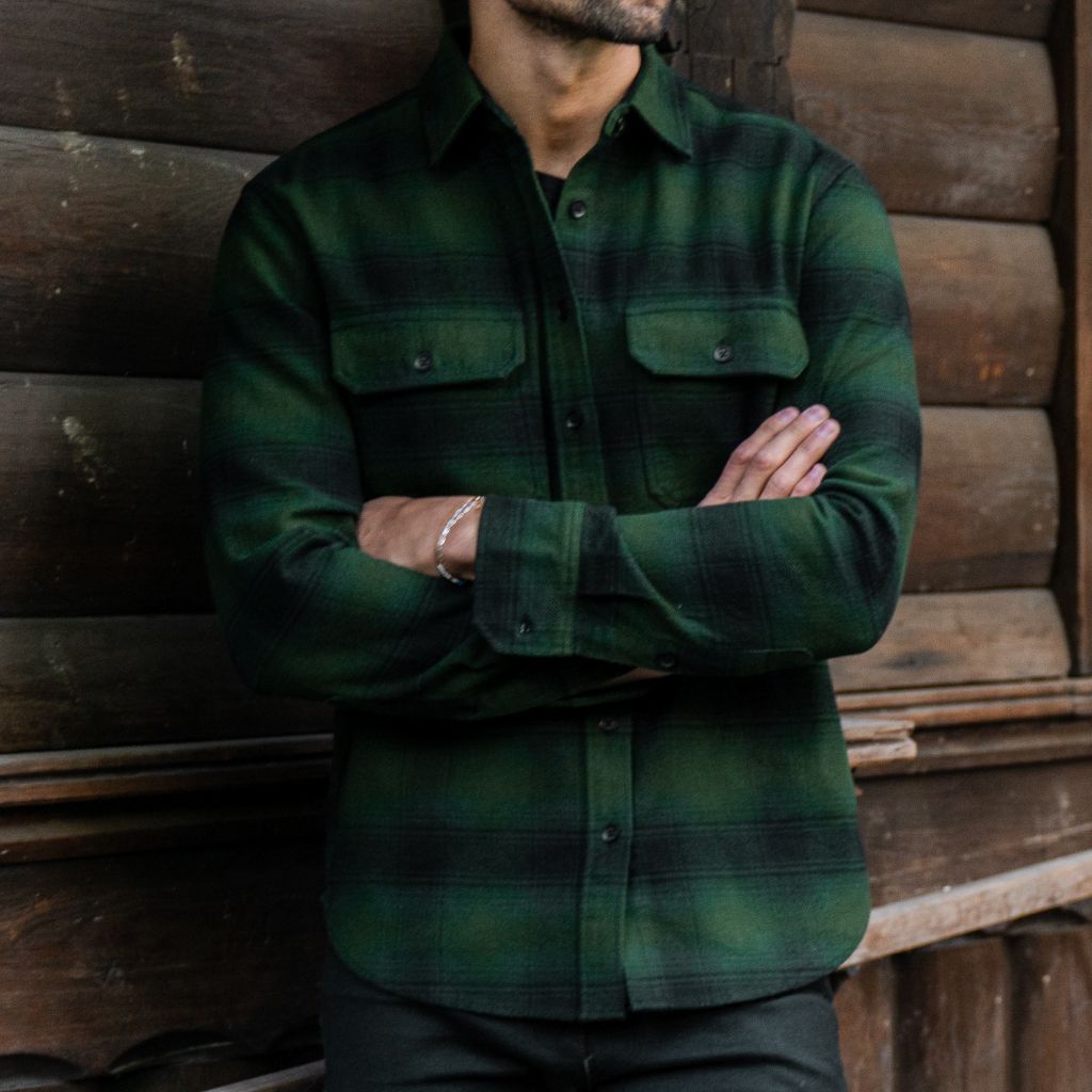 Summit Flannel Shirt | Evergreen - Image 7