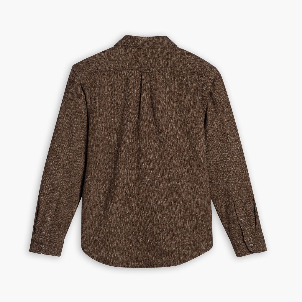 Summit Flannel Shirt | Brown Herringbone - Image 2