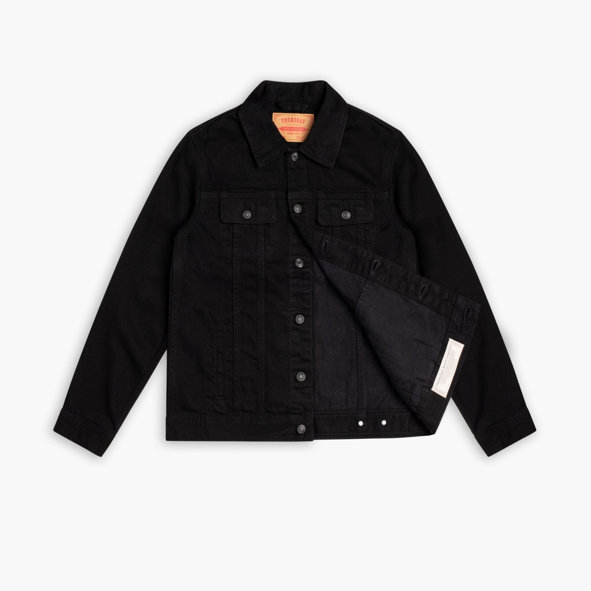Denim Trucker Jacket | Black - Image 5