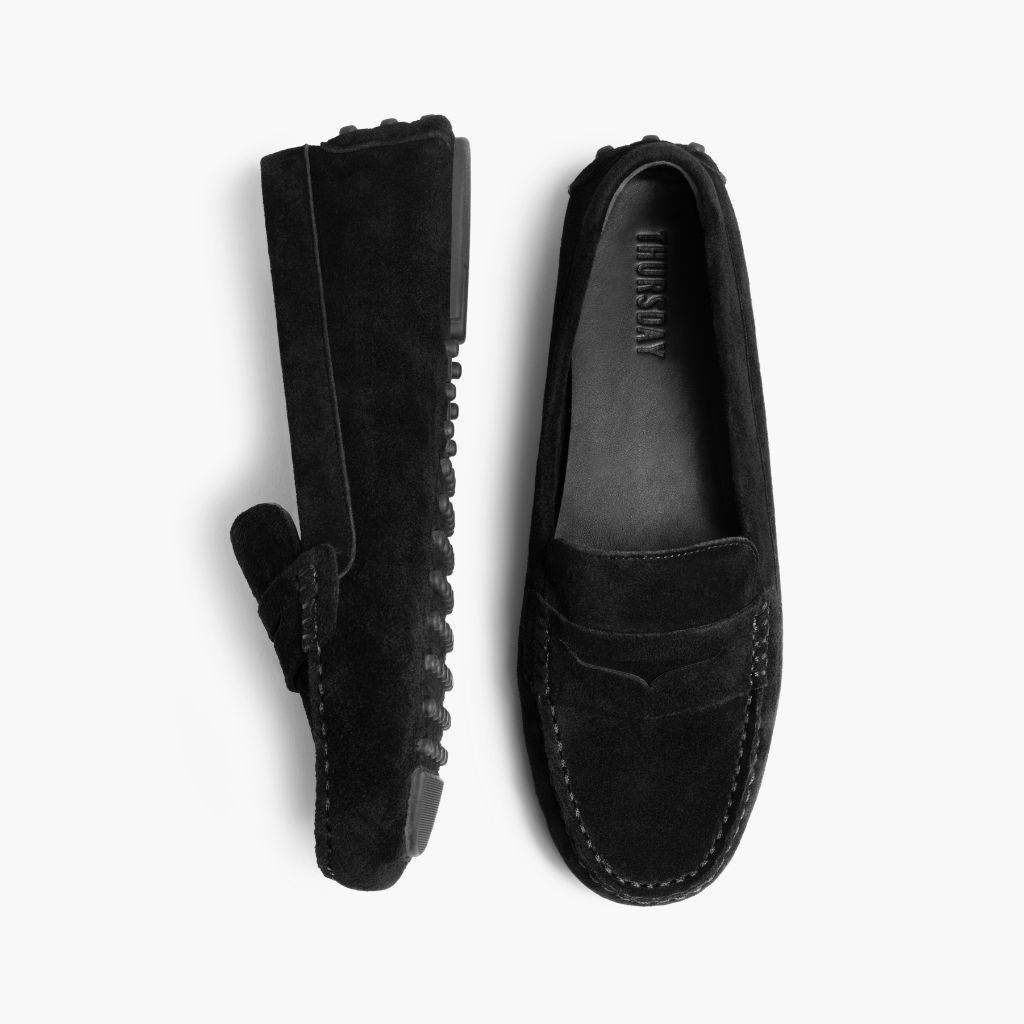 Driving Loafer | Black Suede - Image 3