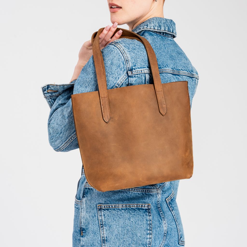 Everyday Tote | Vintage Cognac (S) - Image 7