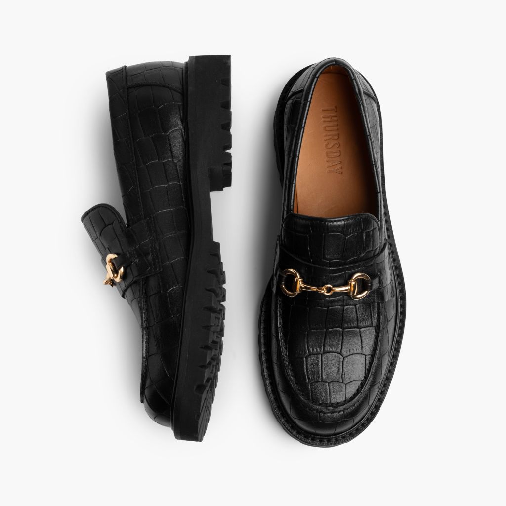 Penny | Black & Gold Croco - Image 3